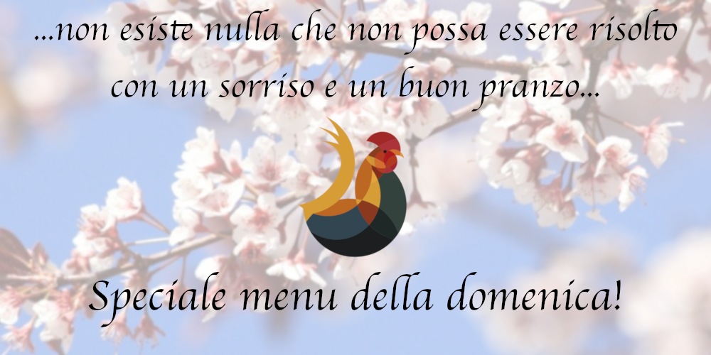 menu della domenica